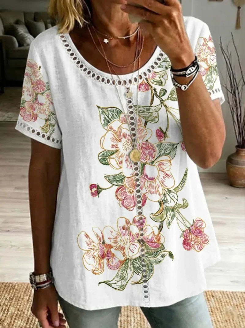Brendie - Top Com Estampado Floral
