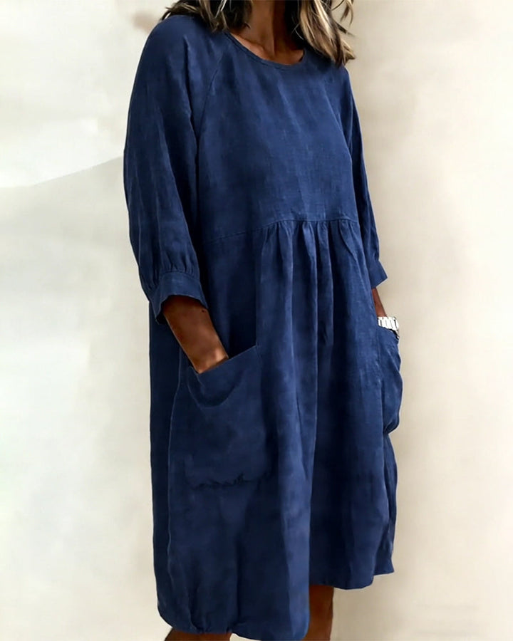 Maleesha - Vestido Elegante Com Mangas largas