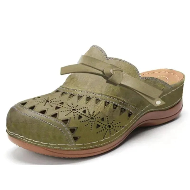 Henia - Sapatos Tipo Tamancos Confortáveis Sem Atacadores