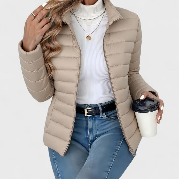 Simone - Casaco comprido Elegante com Gola
