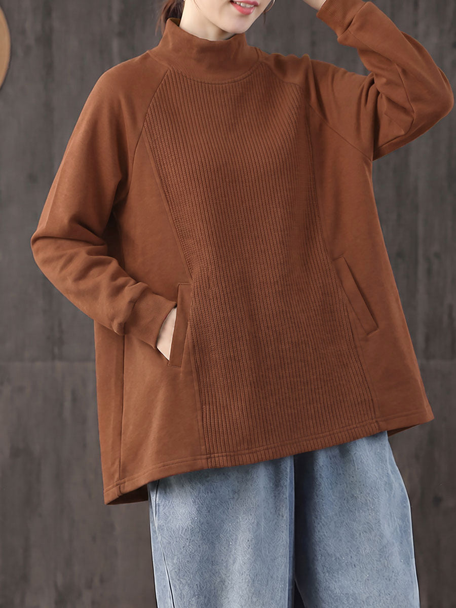 Safia - Blusa De Gola Alta Oversized