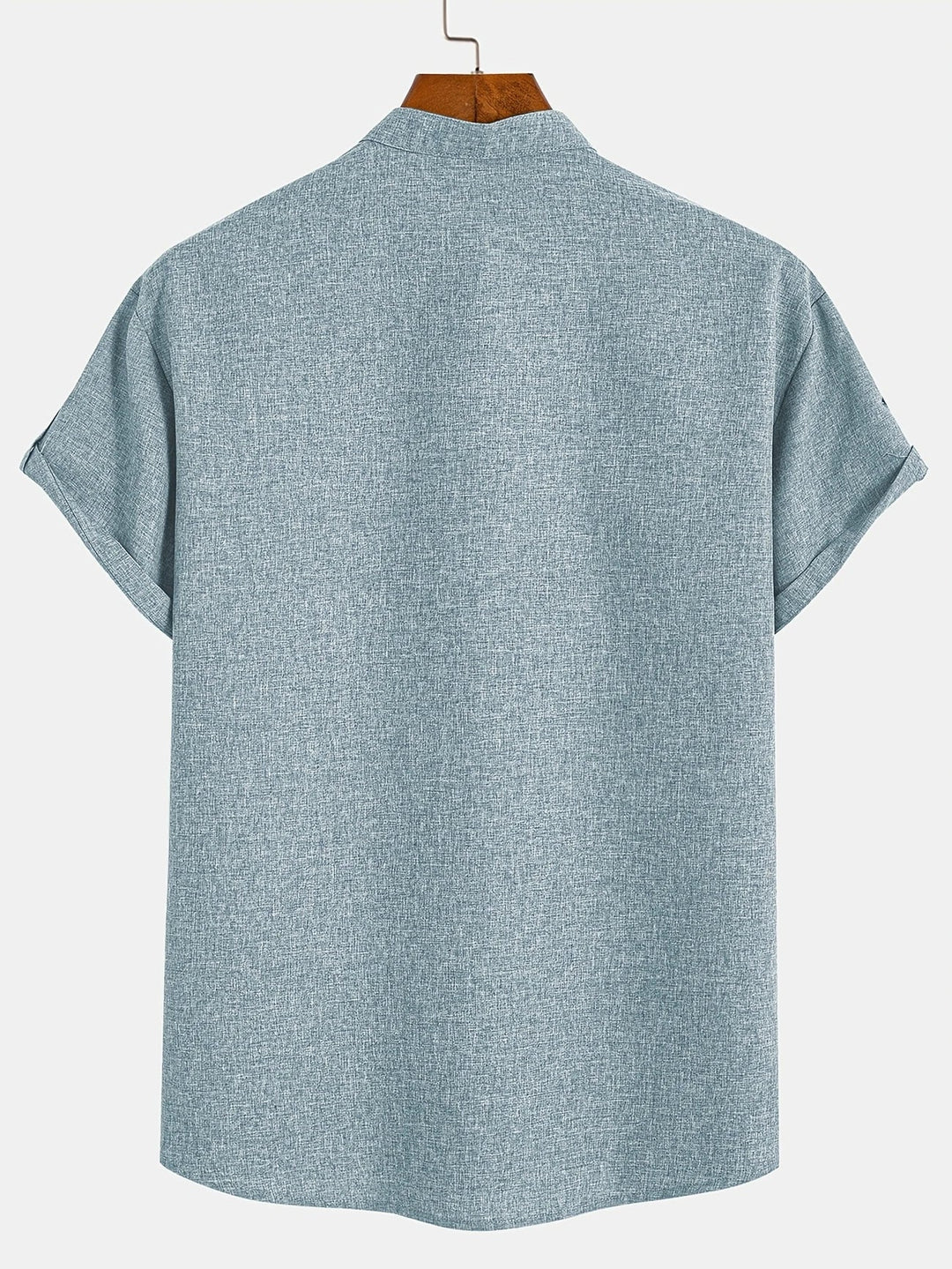 Samuelson - Camisa Elegante De Manga Curta Com Gola