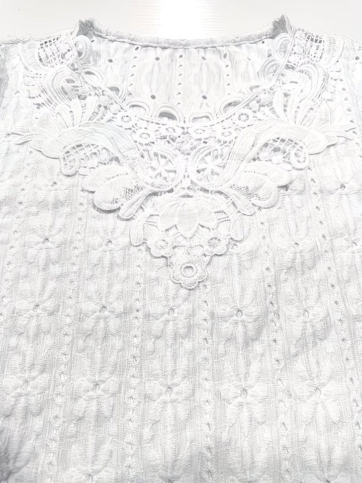Rickea - Blusa Elegante De Manga Curta