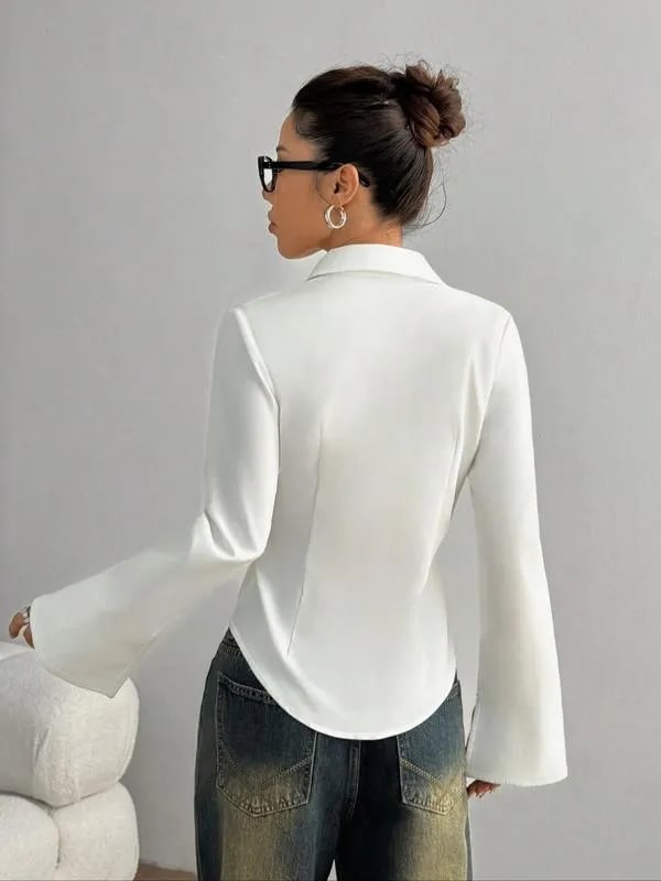 Ellera - Casual Long Sleeved Slim Fit Shirt
