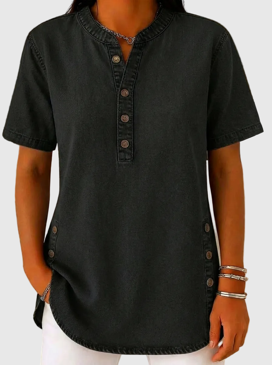 Julina - Blusa De Ganga De Corte Largo