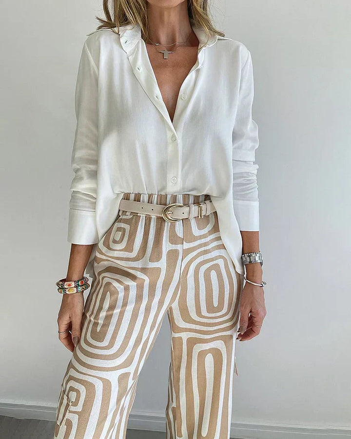 Goldya - Conjunto Elegante de Duas Peças