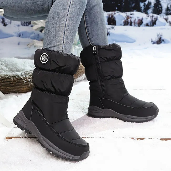 Muthoni - Botas De Inverno Para a Neve De Alta Qualidade até Meio Da Panturrilha