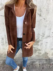 Dorothie - Casaco com Gola de Lapela e Bolsos de Remendo