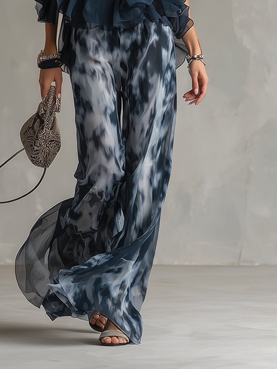 Shylla - Conjunto De Duas Peças Em Chiffon Elegante