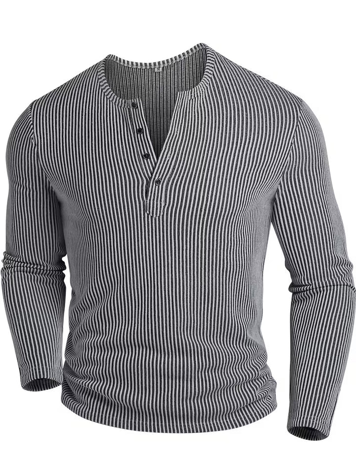Afonso - Camisa Henley de Inverno Para uso Intensivo