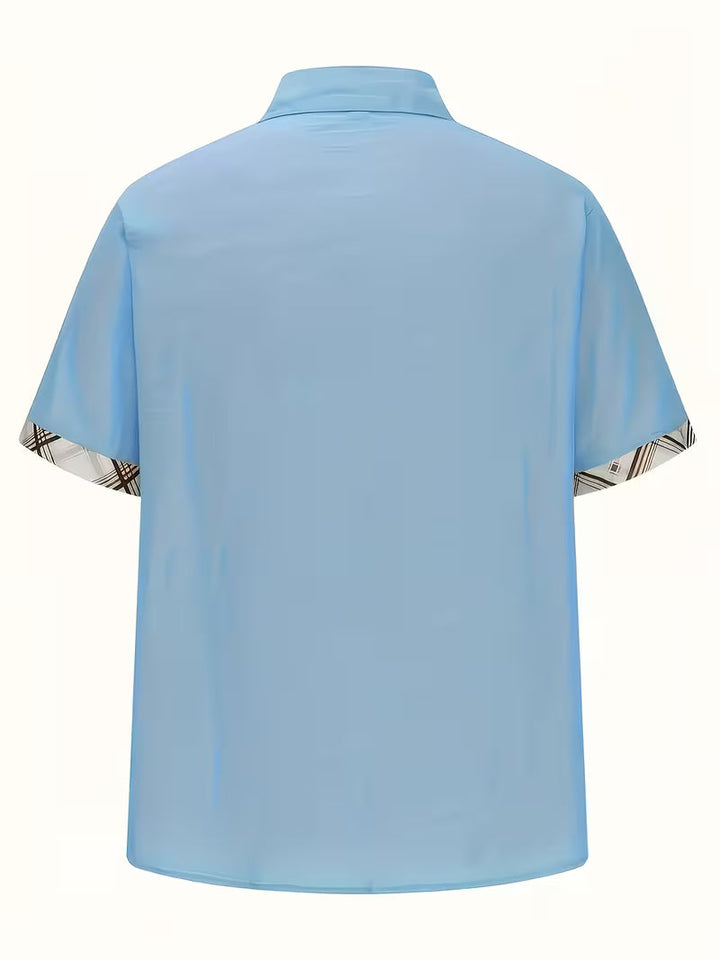 Kolby - Camisa Xadrez Em Patchwork Com Bolso