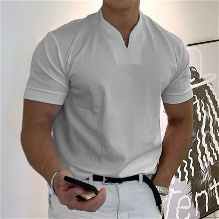 Neven - T-Camisa De Manga Curta Com Decote Em V