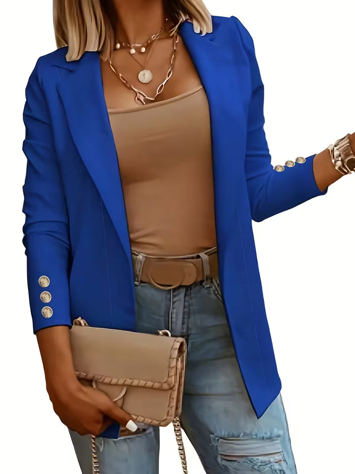 Nikia - Blazer De Manga Comprida Com Botões Decorativos