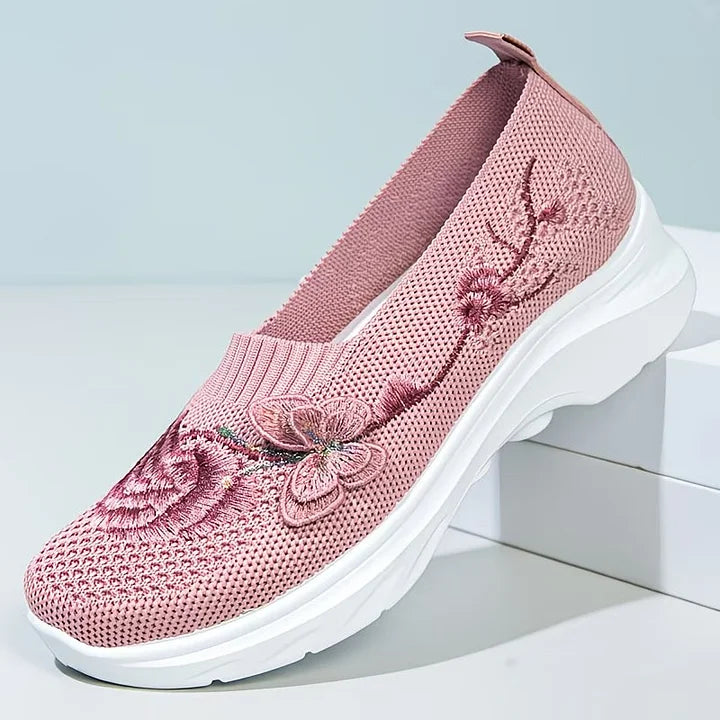 Leetha - Mocassins Bordados Com Borboletas