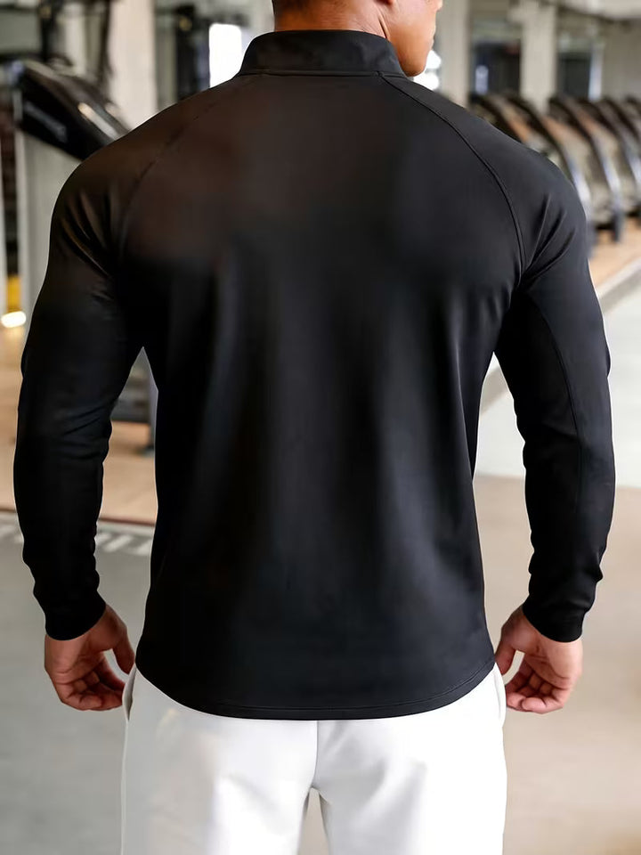 Zerdan - Camisola De Manga Comprida Com Meio Fecho