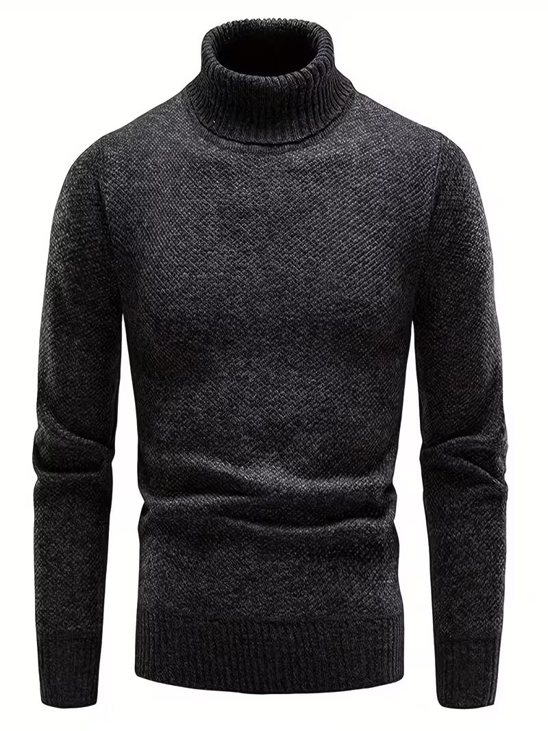 Wessam - Camisola De Malha Elegante Com Gola Alta