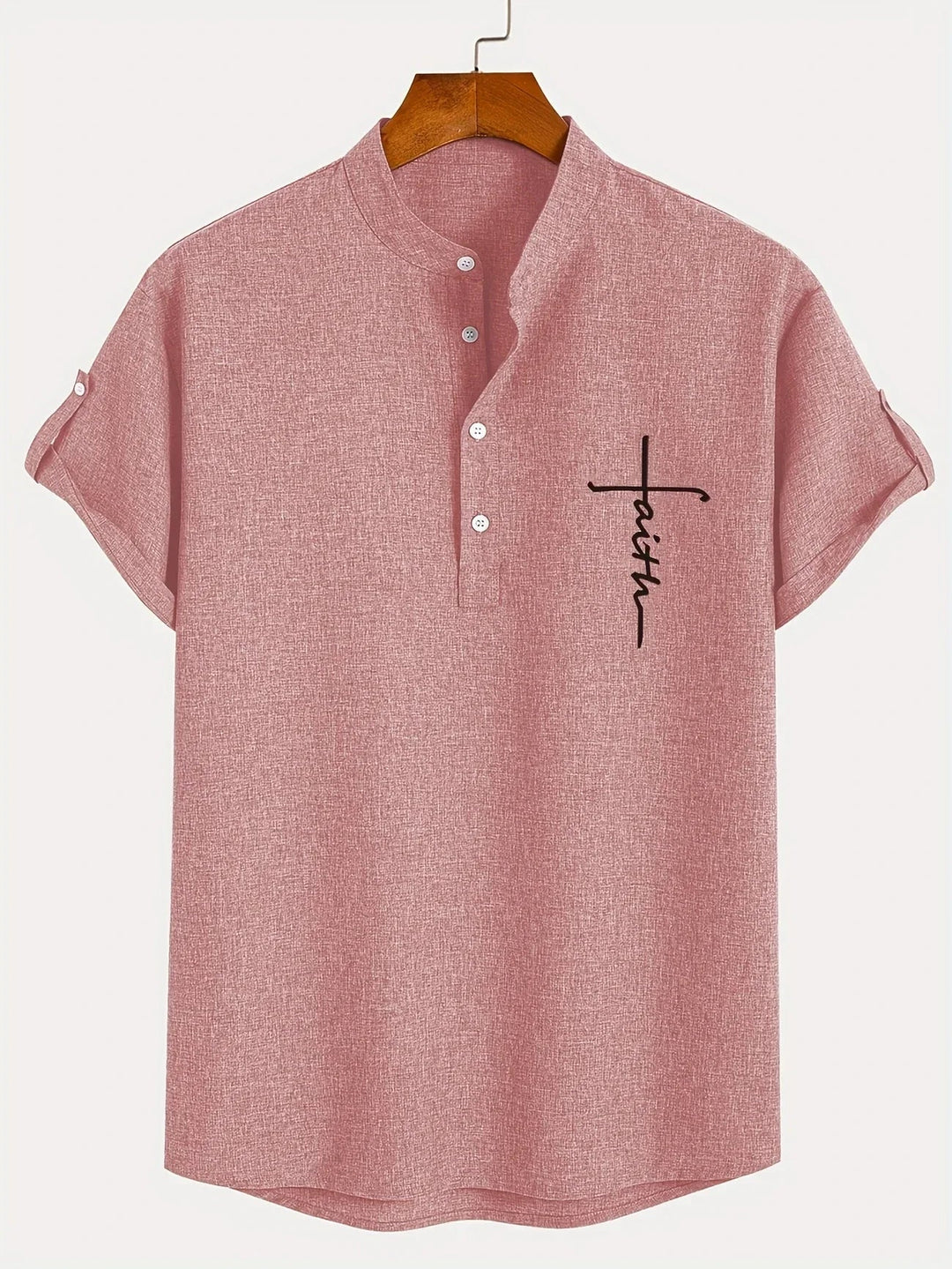 Samuelson - Camisa Elegante De Manga Curta Com Gola