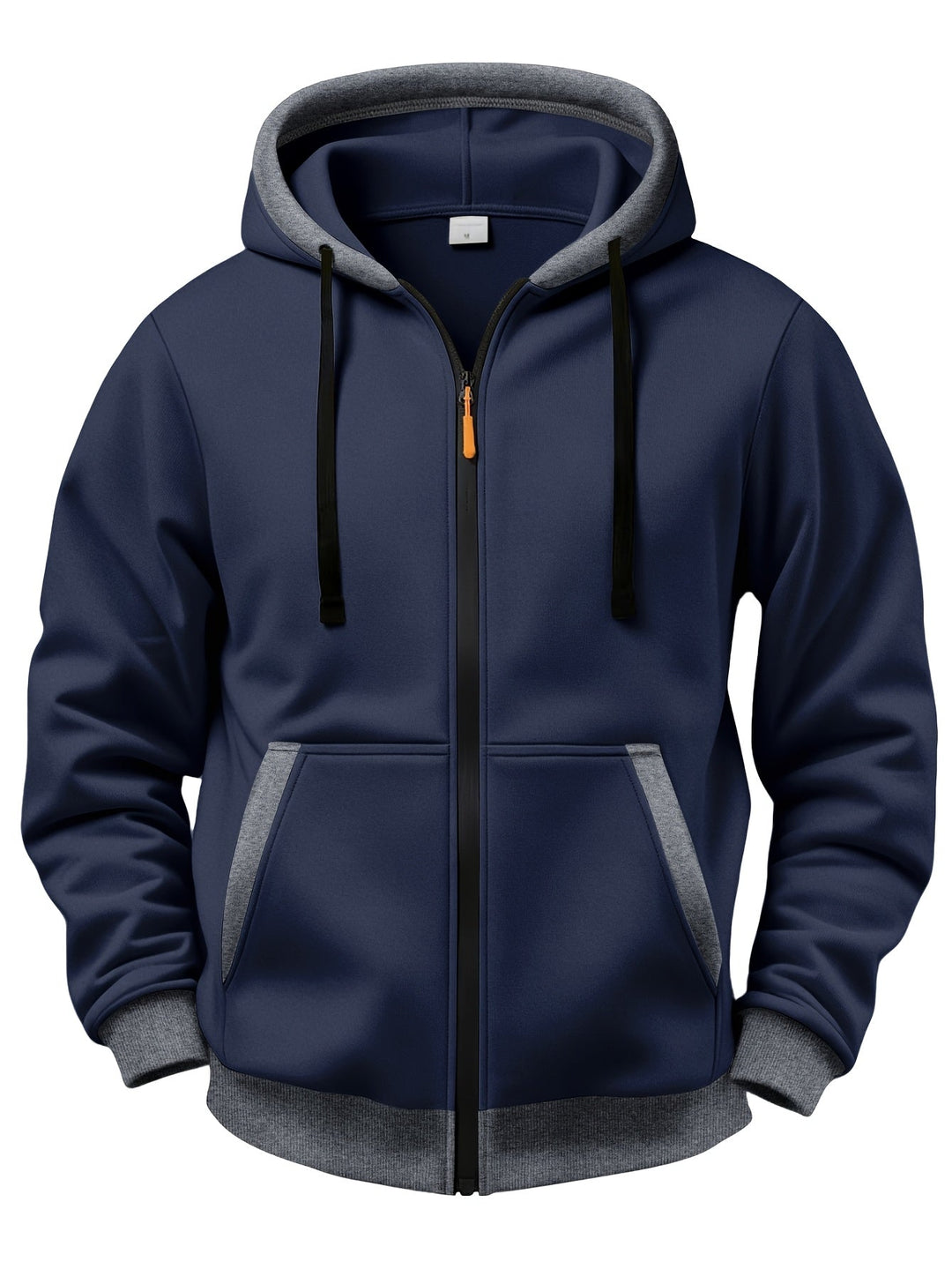 Mussoline - Camisola Casual De Inverno De Manga Comprida, Com Capuz E Fecho De Correr