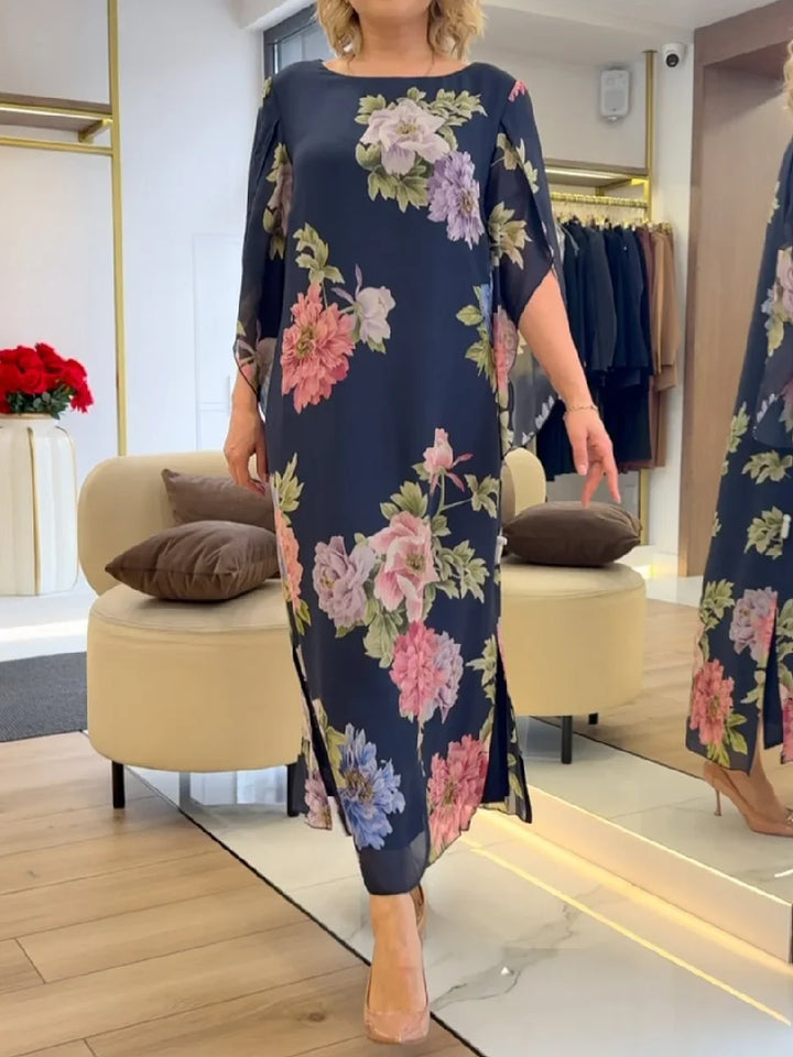 Yael - Vestido Longo Com Estampado Floral