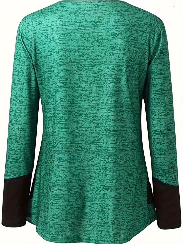 Grisel - Camiseta Elegante Com Corte Alargado