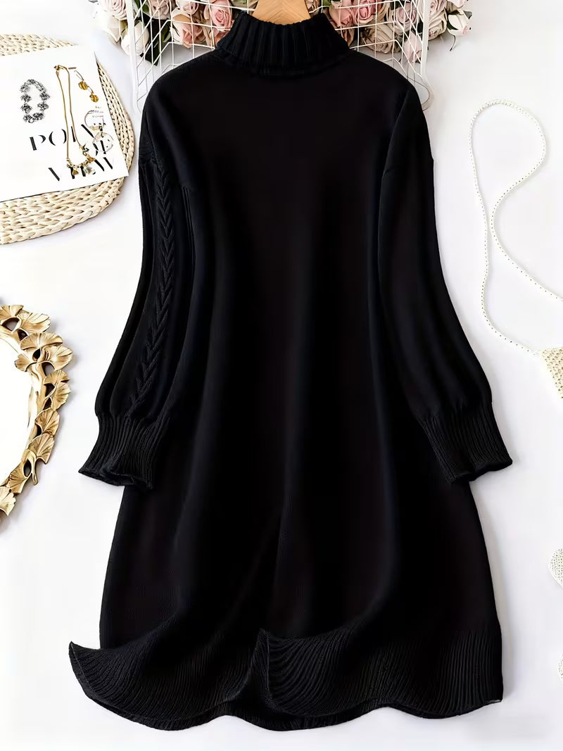 Malkina - Vestido-Camisola Confortável De Manga Comprida