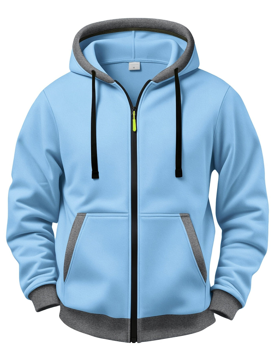 Mussoline - Camisola Casual De Inverno De Manga Comprida, Com Capuz E Fecho De Correr