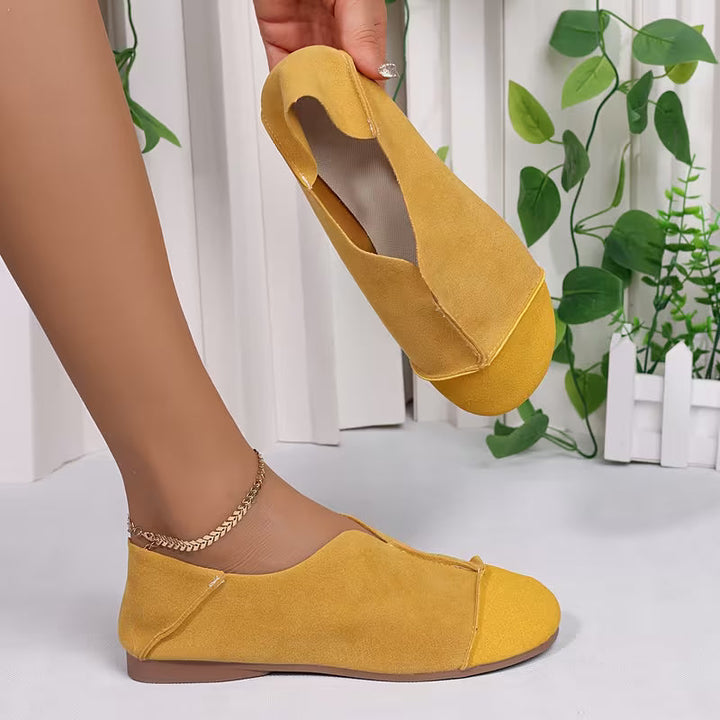 Bethan - Sapatos Rasos Flexíveis e Dobráveis Com Biqueira Quadrada