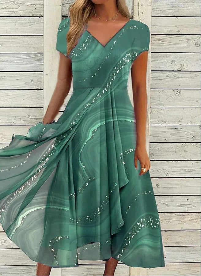 Ayana - Vestido Midi Com Decote Em V
