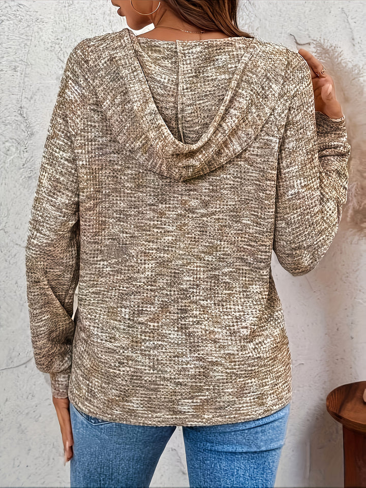 Graca - Camisola Com Capuz De Manga Comprida E Botão