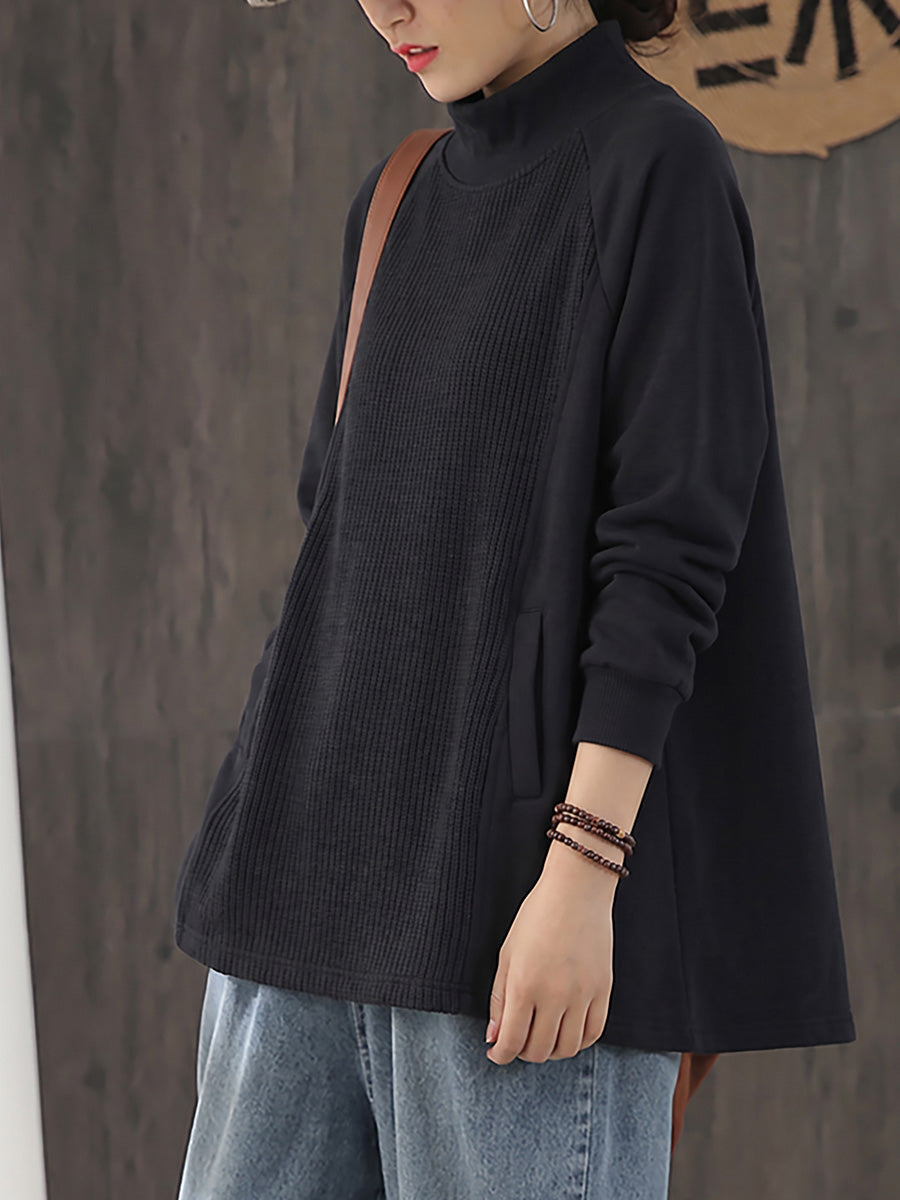 Safia - Blusa De Gola Alta Oversized