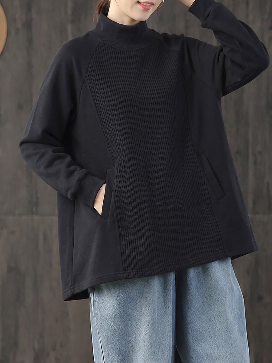 Safia - Blusa De Gola Alta Oversized