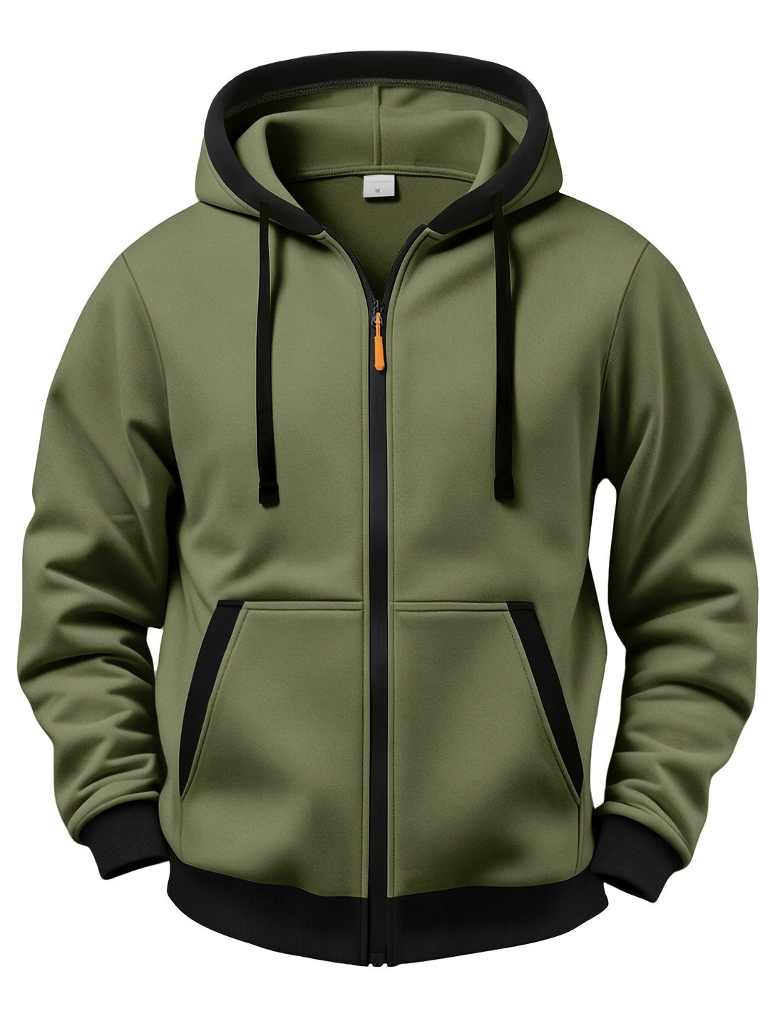 Mussoline - Camisola Casual De Inverno De Manga Comprida, Com Capuz E Fecho De Correr