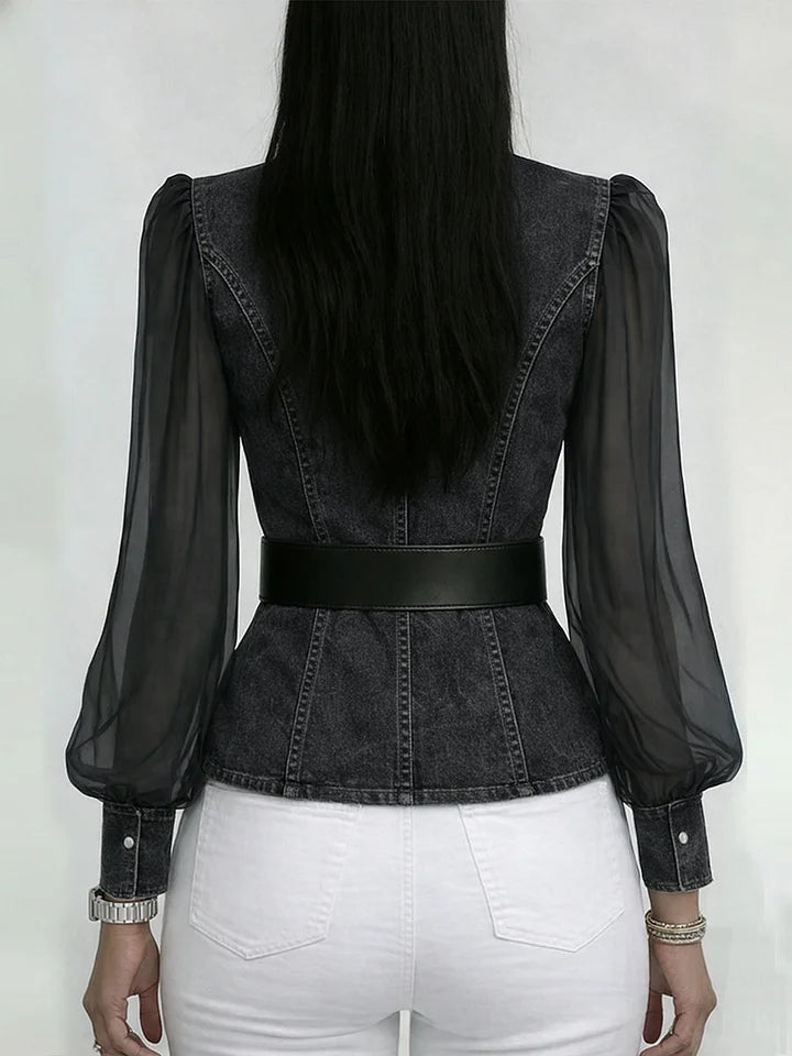 Thakshila - Blusa de Ganga Estruturada