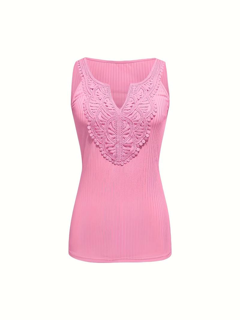 Hajar - Camisola SEM Mangas Elegante Em Renda