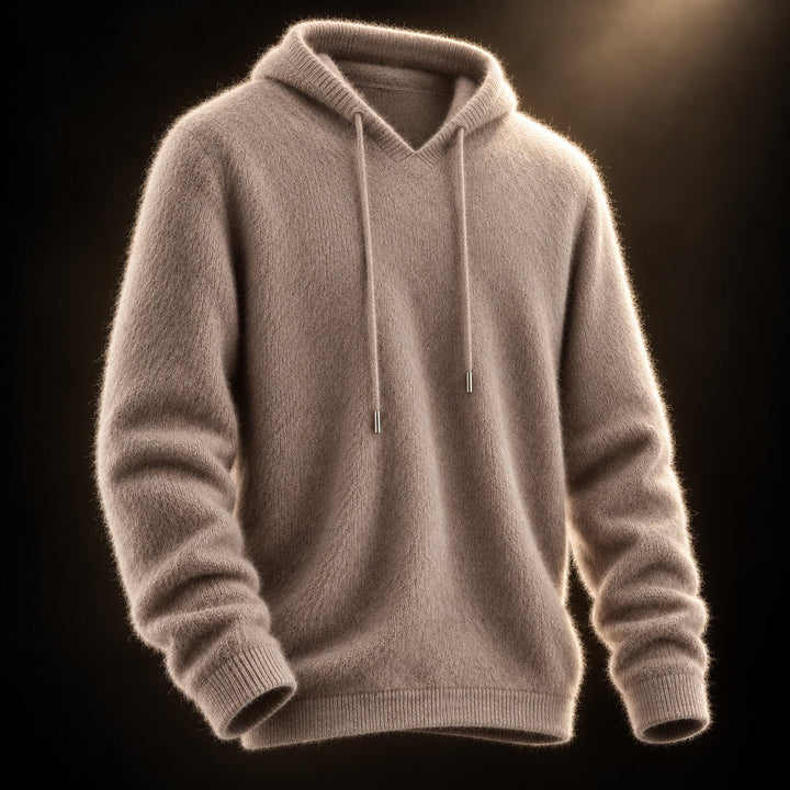 Fynch - Camisola com Capuz em Malha Cordão e Punhos Canelados