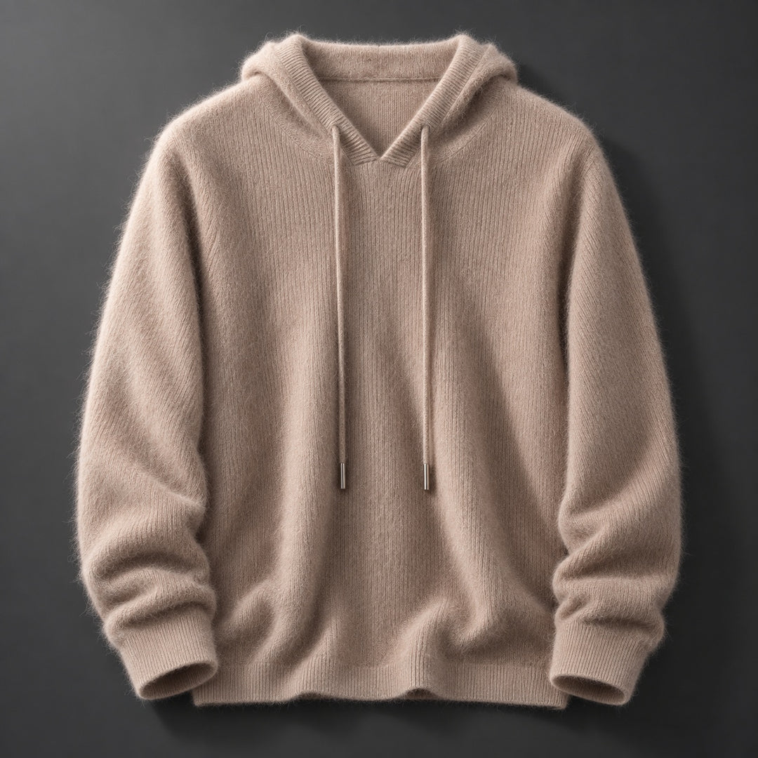Fynch - Camisola com Capuz em Malha Cordão e Punhos Canelados
