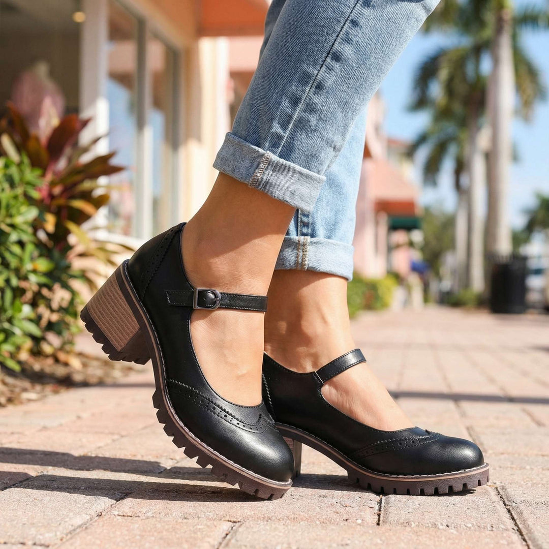 Bahar - Sapatos De Salto Alto Com Tiras Em T