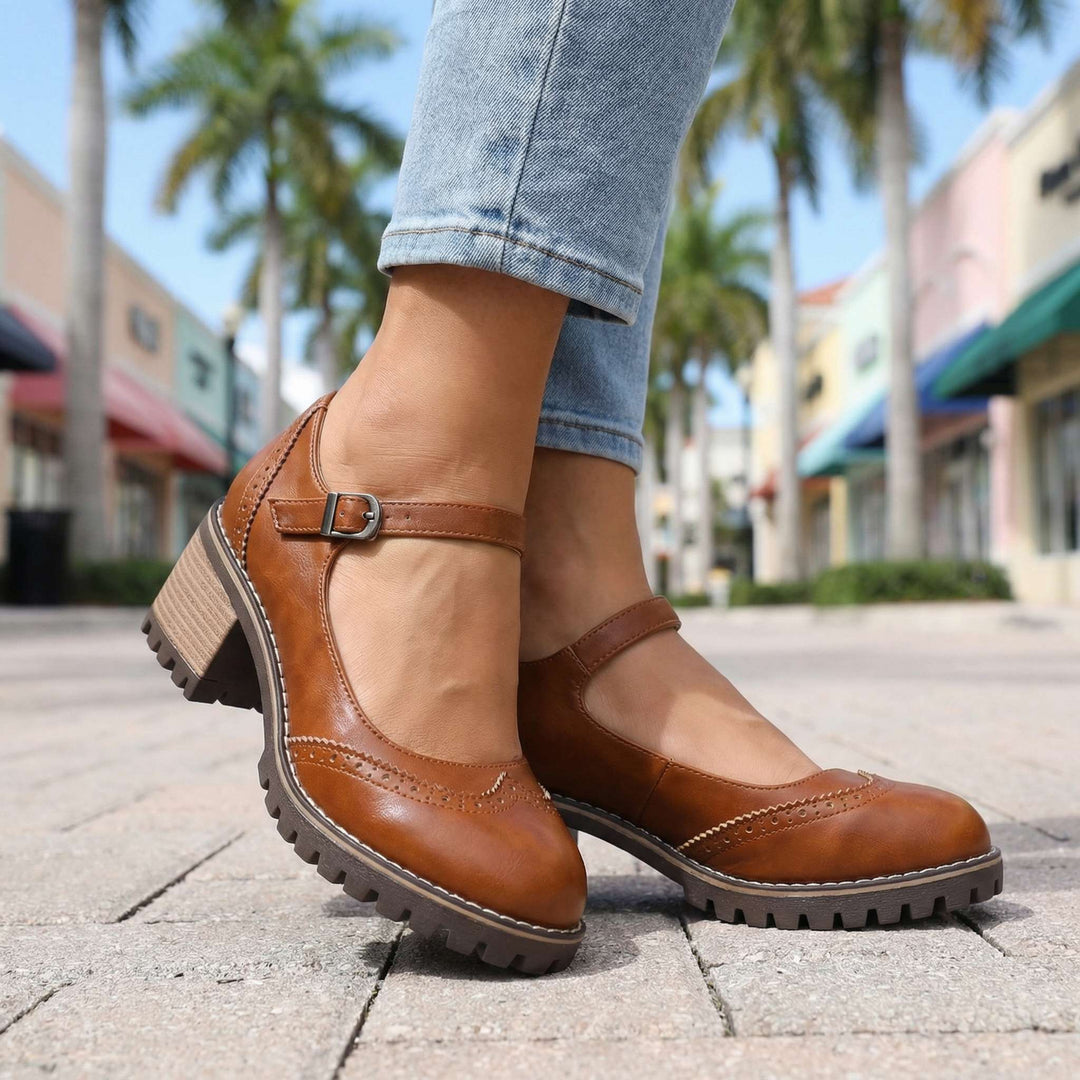 Bahar - Sapatos De Salto Alto Com Tiras Em T