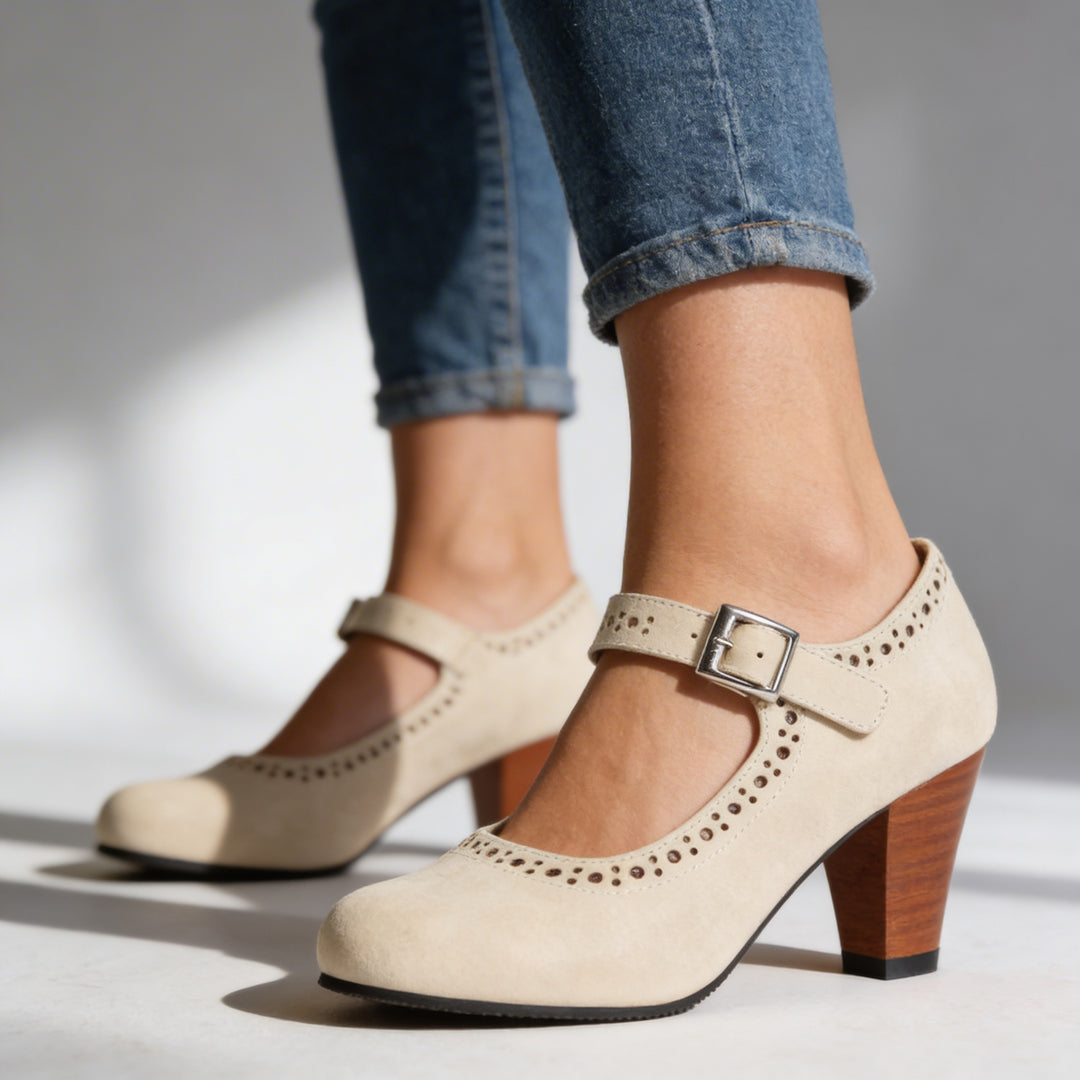 Oriana - Sapatos De Salto Alto Com Fivela Elegante