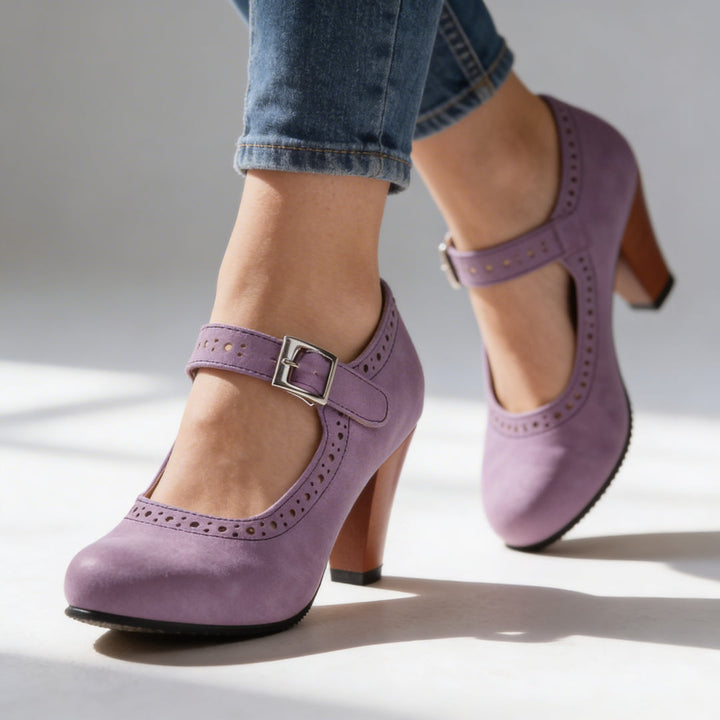 Oriana - Sapatos De Salto Alto Com Fivela Elegante
