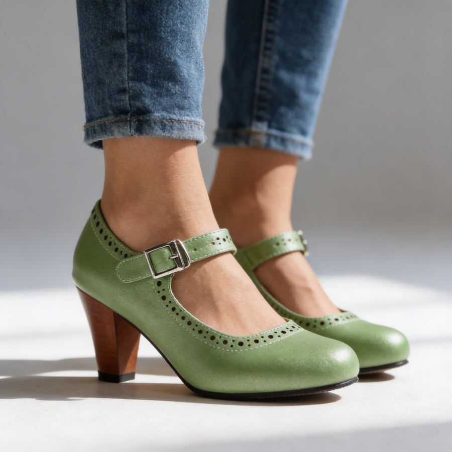 Oriana - Sapatos De Salto Alto Com Fivela Elegante