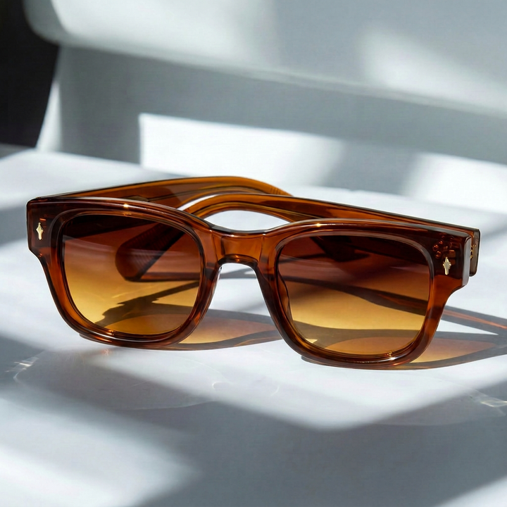 Milo - Óculos de sol com Armação Quadrada e Lentes Escuras