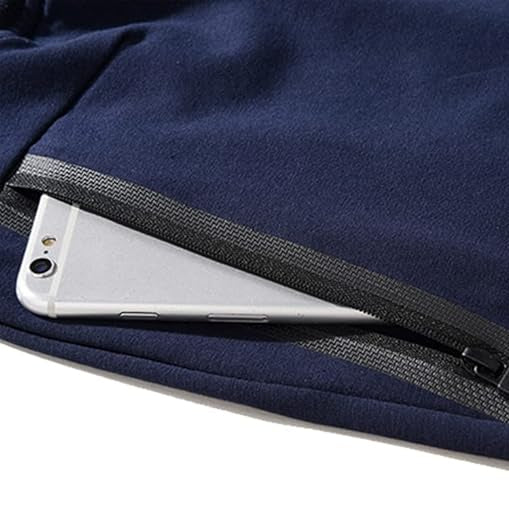 Hary - Calções de Algodão Com Bolsos Com Fecho de Correr