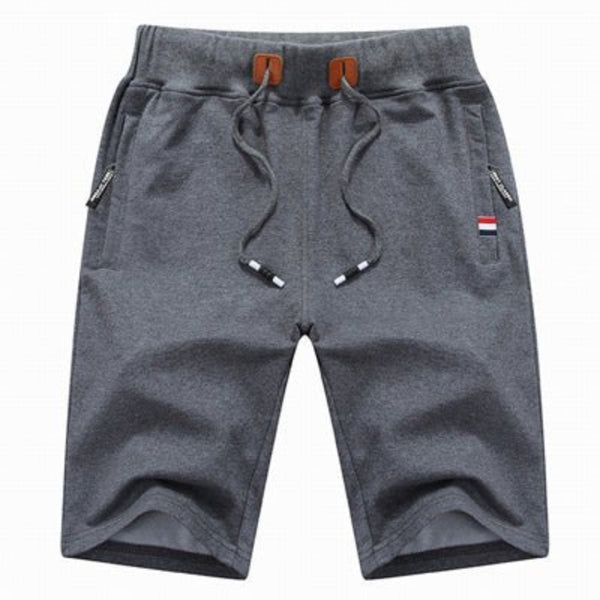 Hary - Calções de Algodão Com Bolsos Com Fecho de Correr