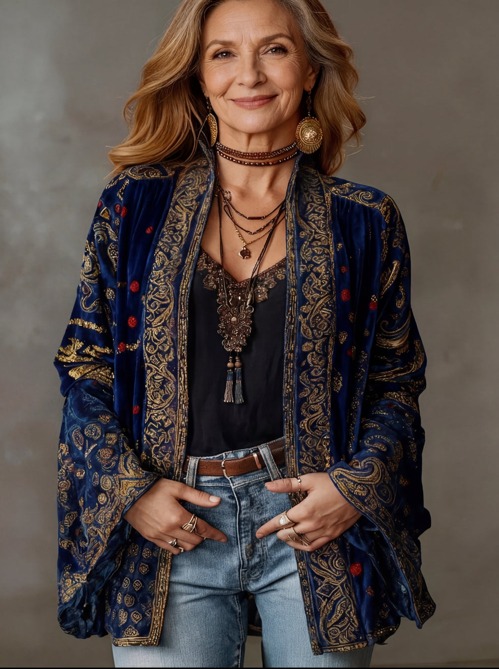 Elyska - Casaco Kimono Boho