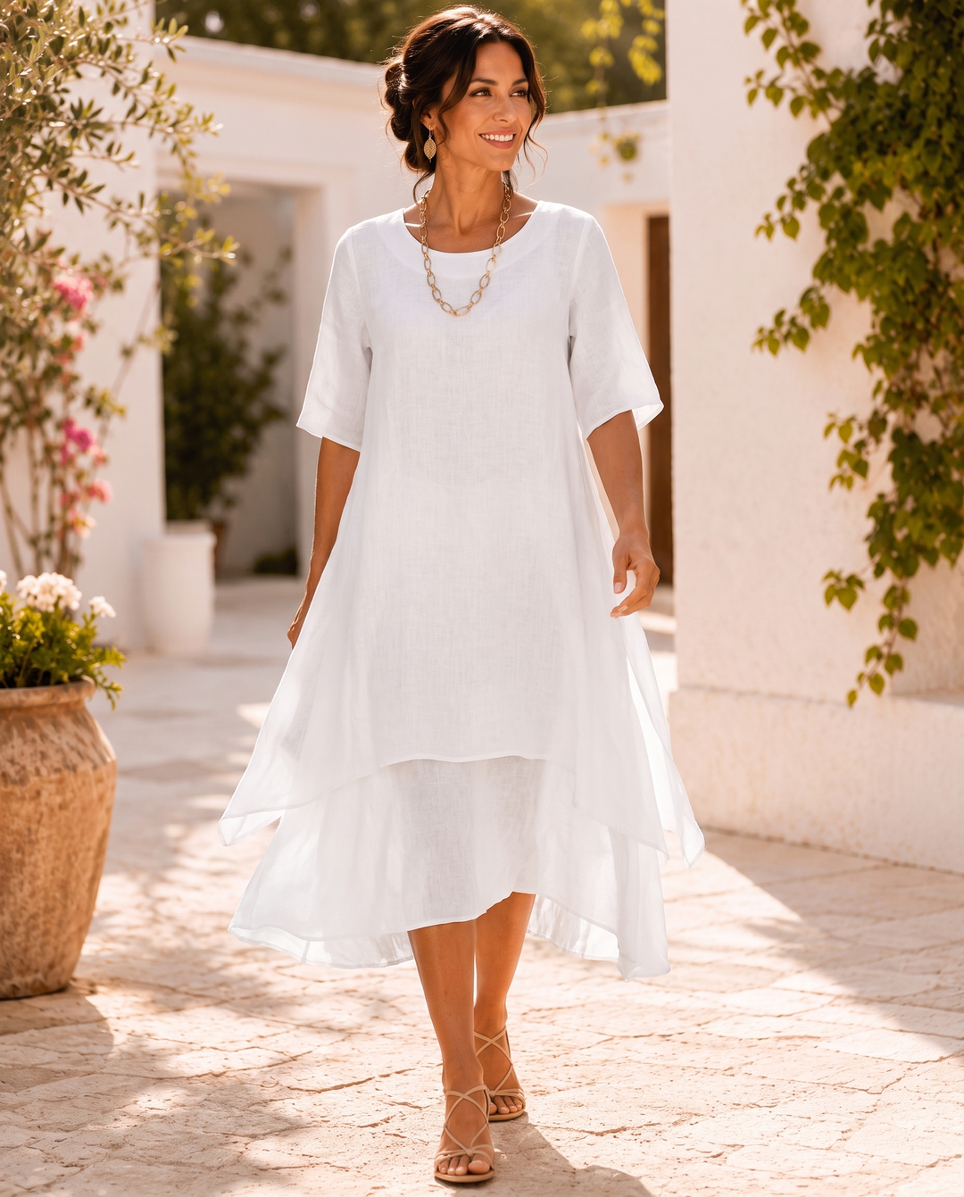 Isilde - Vestido Maxi Elegante E Confortável