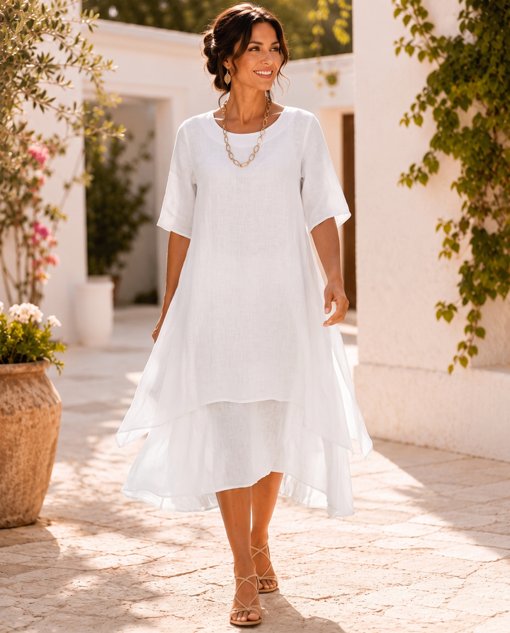 Isilde - Vestido Maxi Elegante E Confortável
