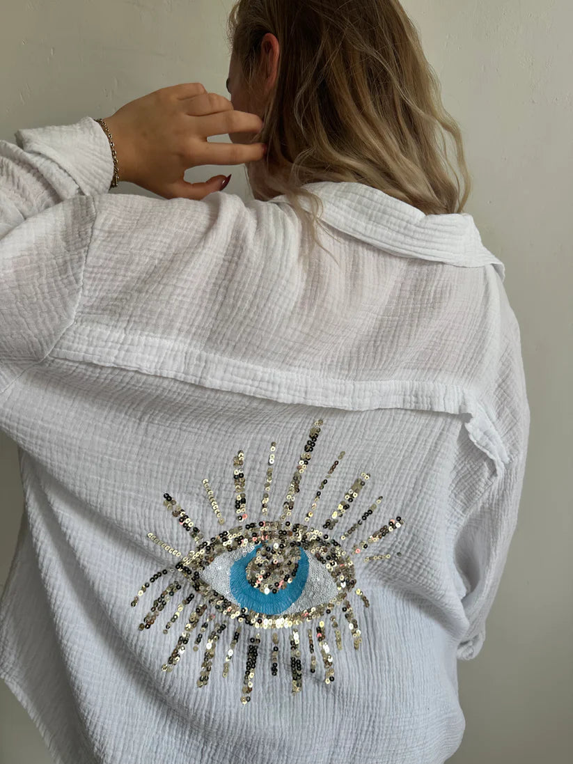 Eliza - Camisa de Algodão Oversized Hórus