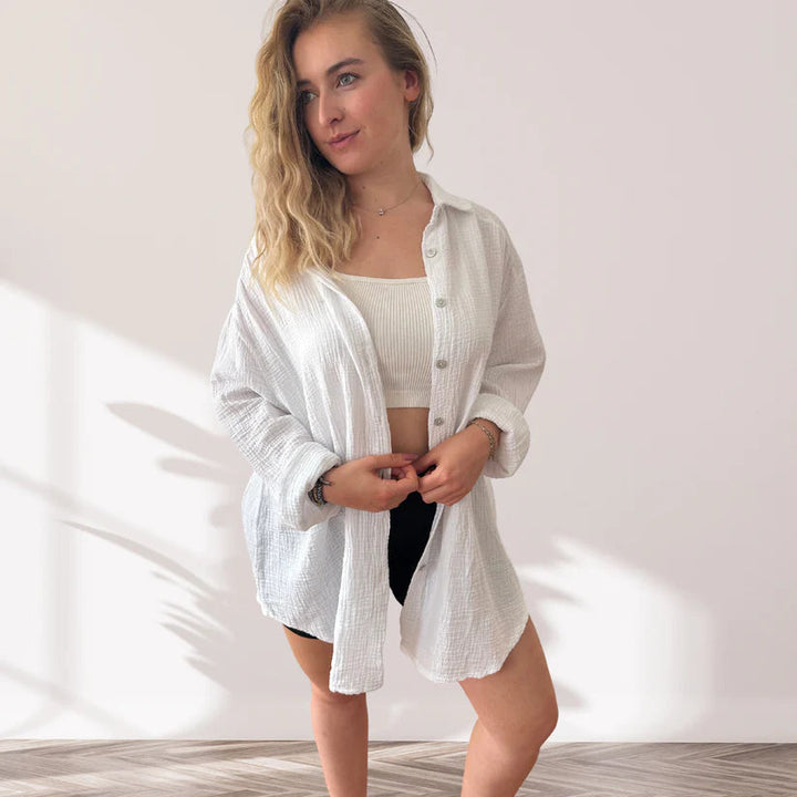 Eliza - Camisa de Algodão Oversized Hórus