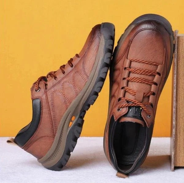 Faissoil - Bota De Caminhada Em Couro Impermeável